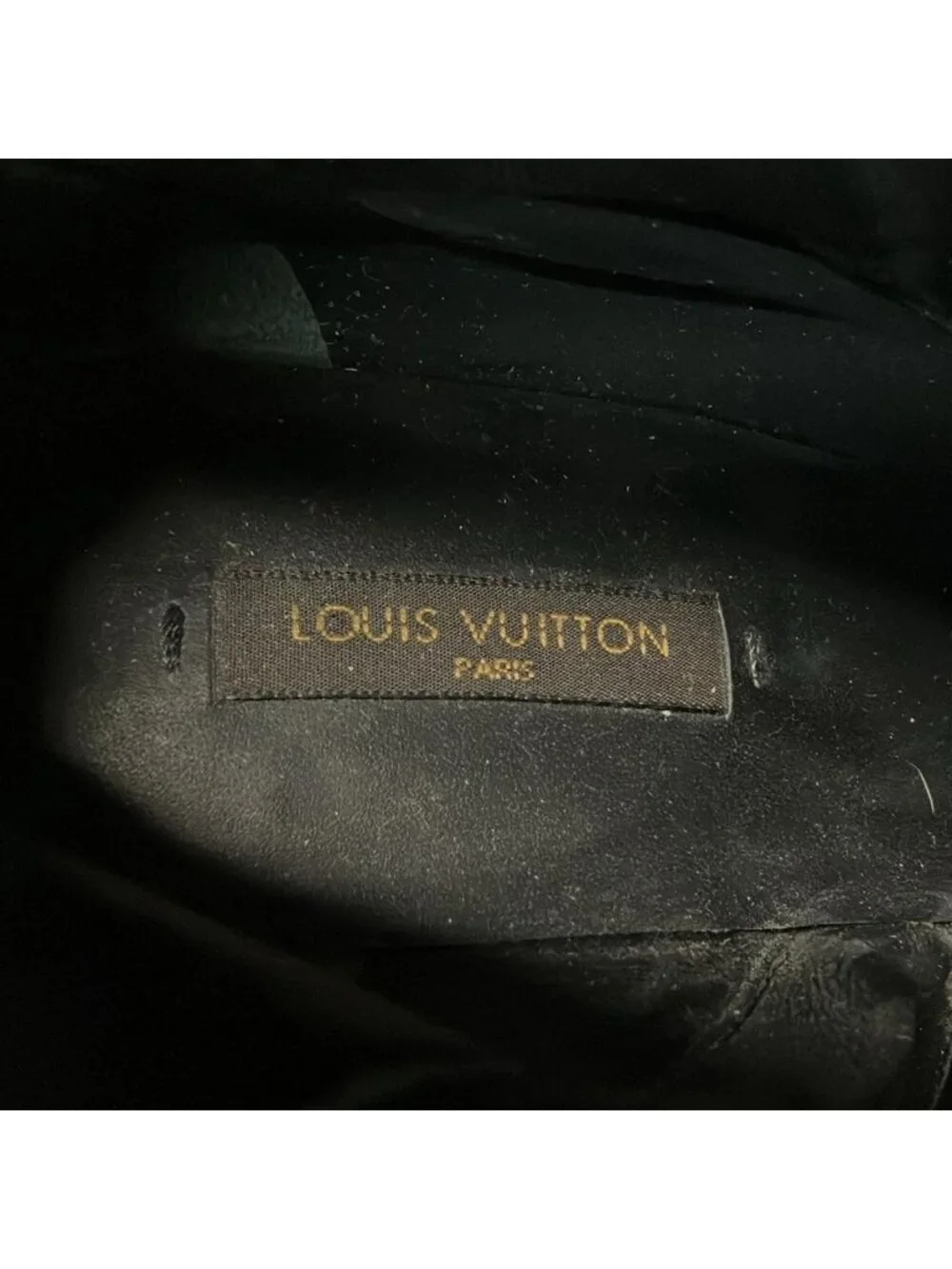 Louis Vuitton Short Boots 36.5 Black Leather